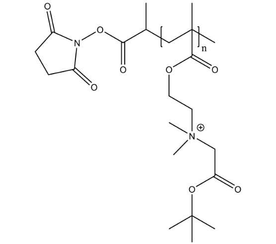 Poly(2-tert-butoxy-N-(2-(methacryloyloxy)ethyl)-N,N-dimethyl-2-oxoethanaminium)