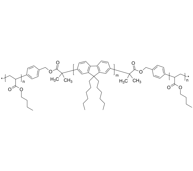 Poly(n-butyl Acrylate)-b-poly(9,9-n-dihexyl-2,7-fluorene)-b-poly(n ...